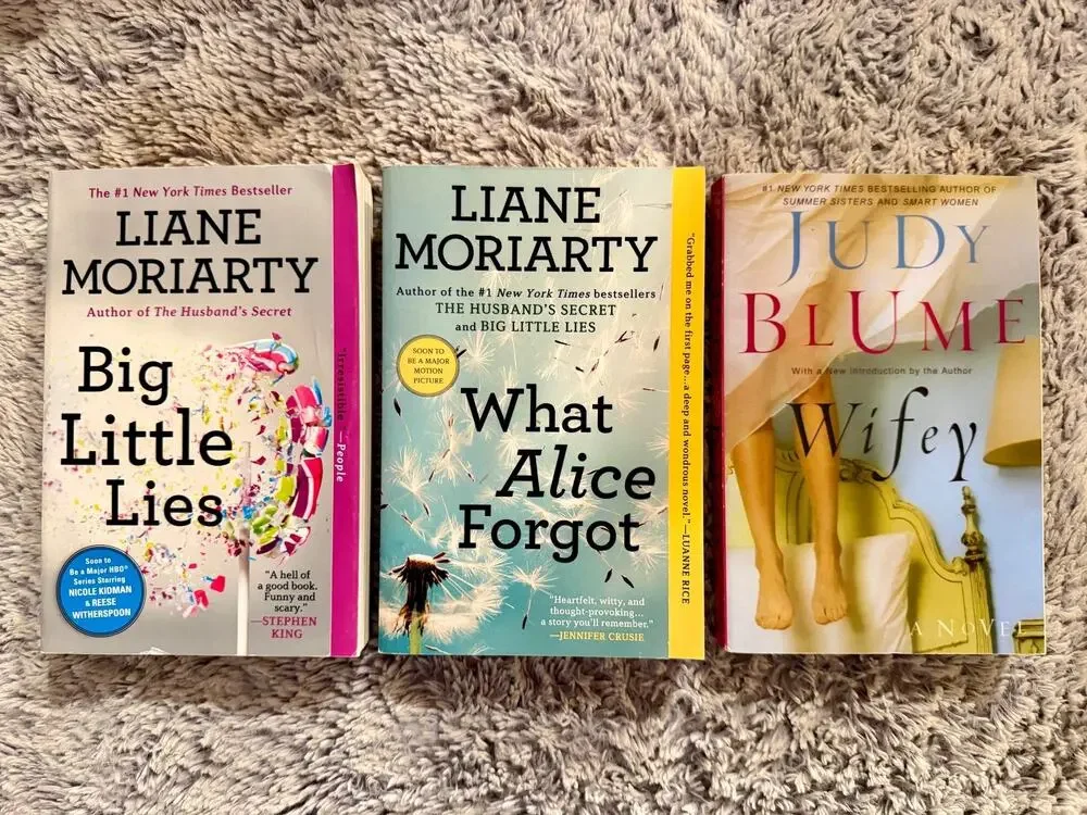 Liane Moriarty Judy Blume 3 Book Lot Big Little Lies Wifey Alice Forgot
